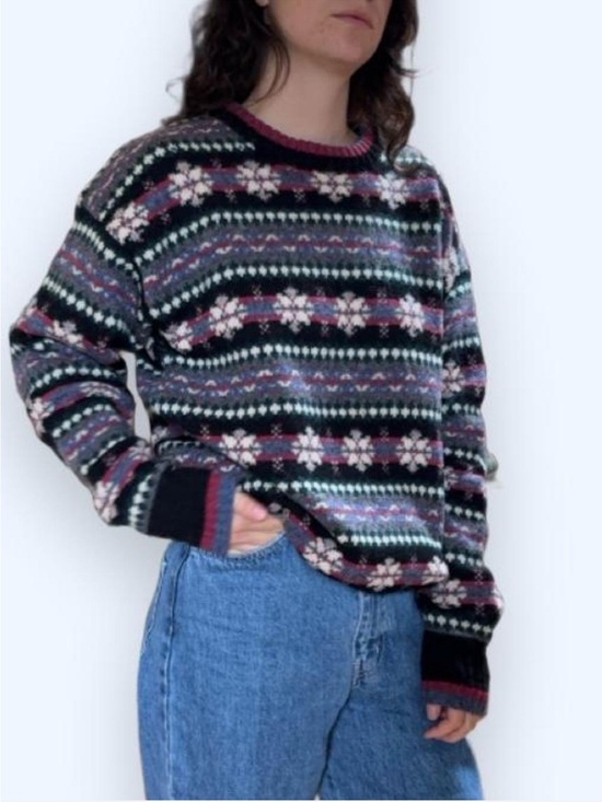 Ralph Lauren Sweaters - Chaos by Ralph Lauren Vintage winter motif wool sweater size large